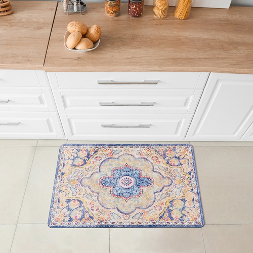 Rugshop Kitchen Mats Distressed Bohemian Vintage Anti-fatigue Standing Bath Mat - Picture 9 of 83