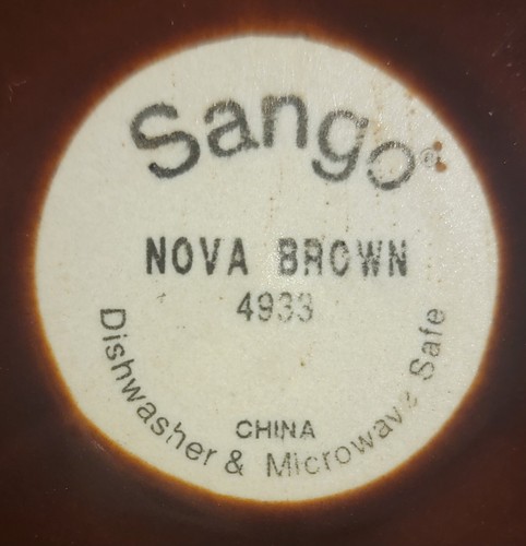 Sango NOVA BRAUN Salatteller 2er Set, 7 3/4", 4933, Steingut, TOP - Bild 8 von 8