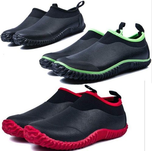 NUOVA linea donna Stivaletti Uomo Impermeabili Stivali Pioggia Gomma CAR  WASH Muck FANGO Scarpe da giardino | eBay