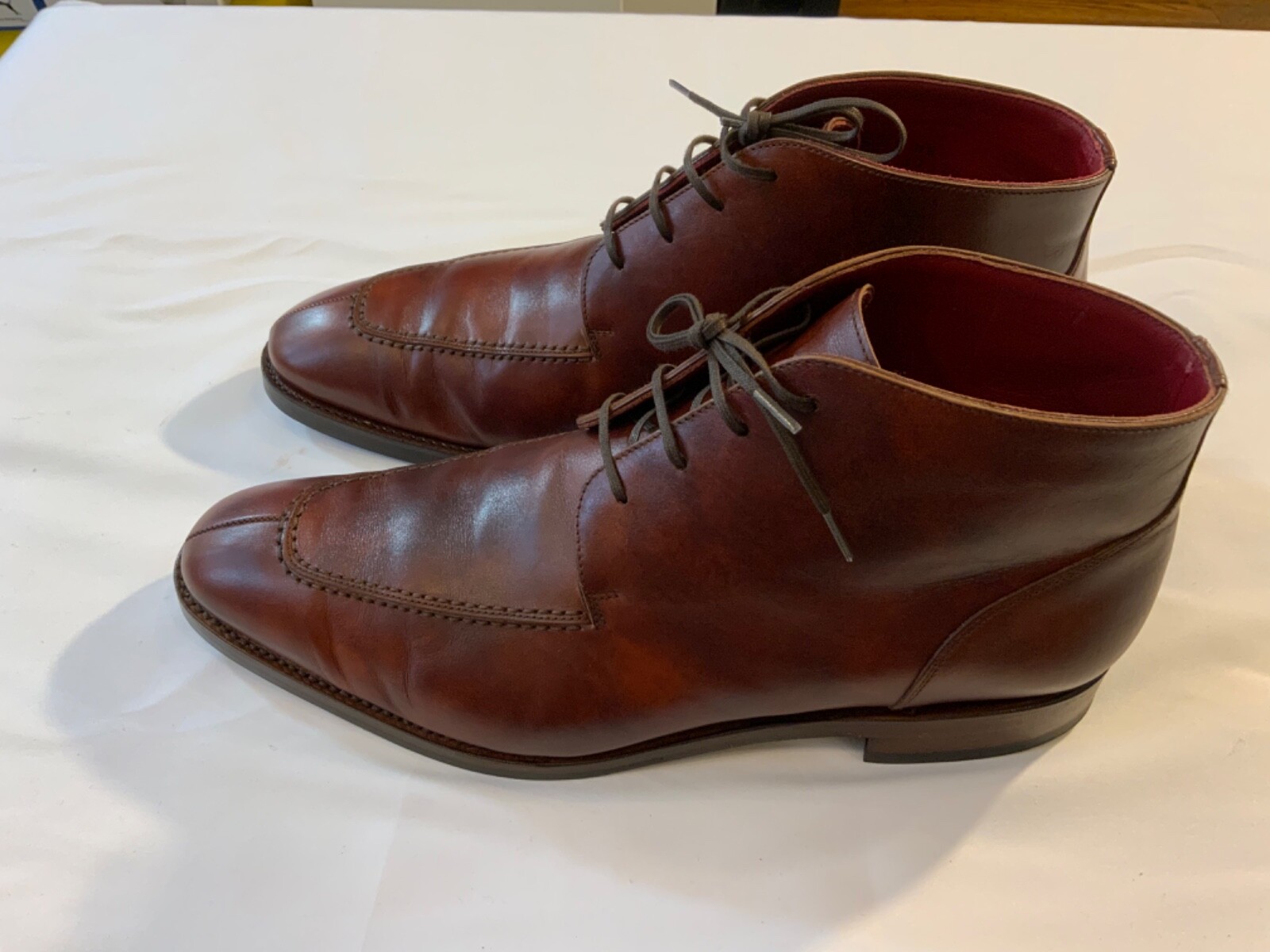 COBBLER UNION Mens Renoir Tan Leather Chukka Boots si… Gem