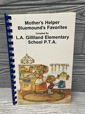 Mother  s Helper PTA School Cookbook Recipes Cooking Baking Spiral Bound