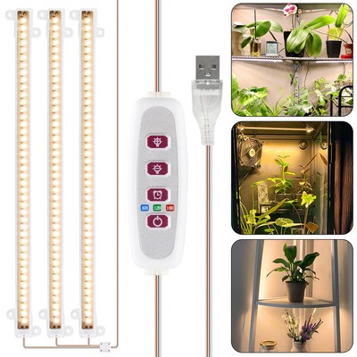 LED Pflanzenlampe Streifen mit Zeitschaltuhr Vollspektrum Grow Lampen mit Timer