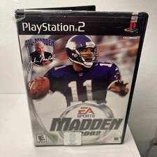 Madden NFL 2002 (Sony PlayStation 2). AS IS BOOTS UP BUT STOPS AT LOADING SCREEN