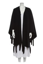 Wool Cape With genuine Mink