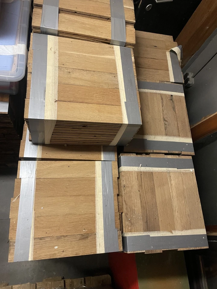 Suelo parquet roble macizo vintage (año 1903) 480 m2 en perfecto estado Foto 4 de 4