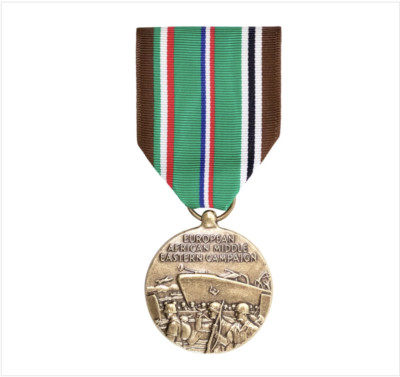 GENUINE U.S. FULL SIZE MEDAL: EUROPEAN AFRICAN MIDDLE EAST CAMPAIGN