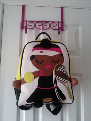 Betsey Johnson Tennis Player Backpack - Black, White, Pink, Yellow Betsey Johnson | Bags | Luv Betsey Johnson Unicorn Kitsch  main image 3