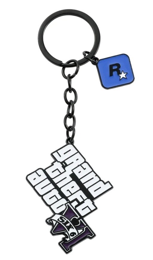 GTA Rockstar Keychain Ring NEW