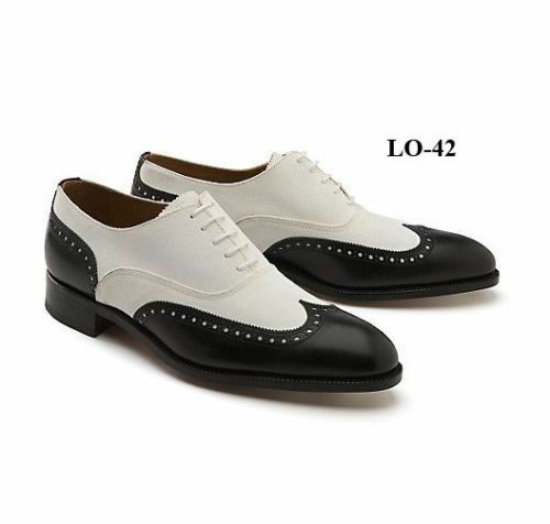 Rounded Derby Toe Vintage Leather Shoes 