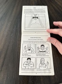 Nintendo NES Manual Only Championship Bowling Ripped