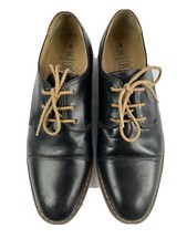 George Men s Cap Toe Oxford Dress Black Shoes Size 8