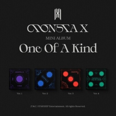 MONSTA X 9th Mini Album ONE OF A KIND Ver.4 CD+P.Book+P.Card+Sticker+Lyric+Gift