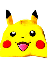 NWOT Pok mon Pikachu Beanie Knit Hat One Size Adult Teen or Pre Teen