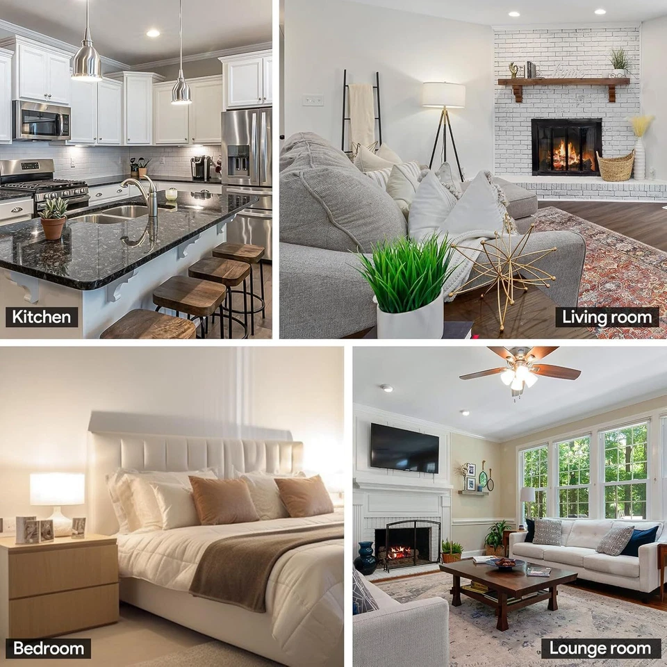 4Pack A19 LED Light Bulb, Energy Efficient 15W (100W), 1600LM, 3000K, GU24 - Image 4 of 4