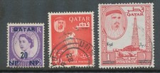 QATAR 1957/66, 3 different superb used stamps as well peregrine falcon and rare