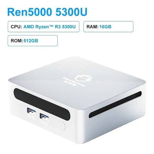 GenMachine New Mini PC AMD Ren5000 5300U Processor CPU Windows 10/11 2.7GHz - Photo 11/18