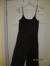 H M sz 4 sleeveless black jumpsuit, cropped length