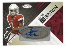2011 Sage Curtis Brown Autograph Rookie Card. rookie card picture