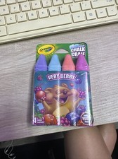 Crayola Build Your Box Very Berry Washable Sidewalk Chalk 4 Count NIB