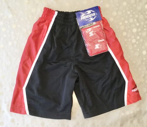 STARTER Mesh Basketball Gym HOOPS Shorts & Wrist Sweatbands Boys Size XS 4/5 NEW