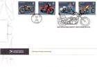 USPS First Day Ceremony Program #4085-4088 Motorcycles Cleveland Indian Harley