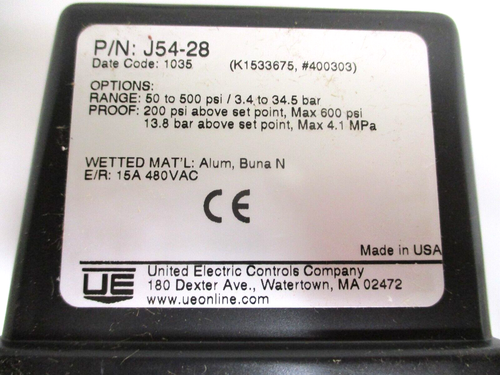 UNITED ELECTRIC CONTROLS , J54-28 , SWITCH-TRANSMITTER - Picture 3 of 4