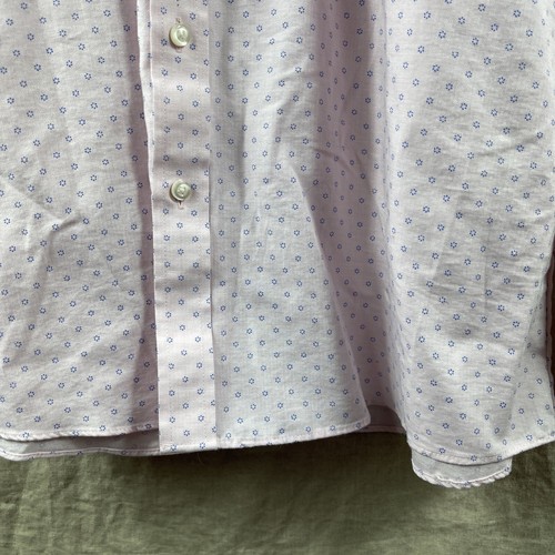 Stafford CoolMax Mens Pink Patterned Long Sleeve Button Down Shirt Sz XL 17/17.5 - Picture 3 of 21