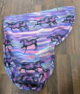 English Saddle Cover @ Horse Prints Purple And pink Handmade