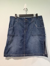 Vintage Old Navy Denim Jean Skirt 10 Travel 100 Cotton Y2K Festival Euro Summer