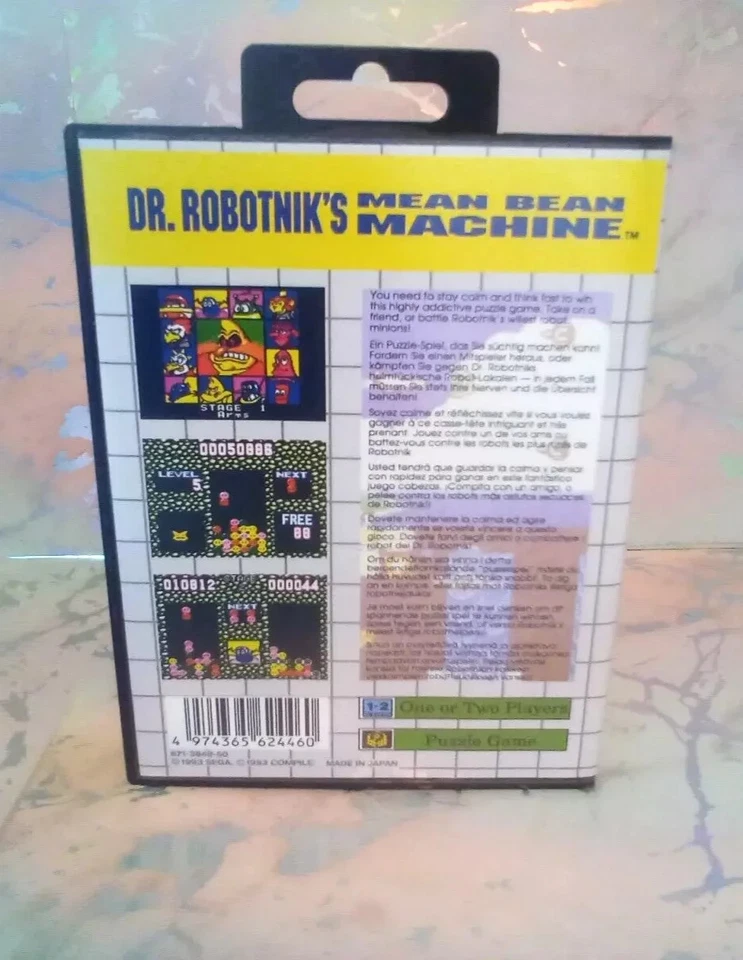 Sega Game Gear Mean Bean Machine boxed new clam case - Image 3 of 4