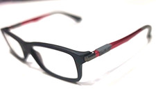 Ray Ban Jr RB1546 3631 KIDS Small Youth Gray Red Rectangle Eyeglasses 48/16 125