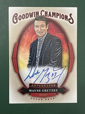 2020 Wayne Gretzky Auto Upper Deck Goodwin Champions Hockey Card #A-WG Signed