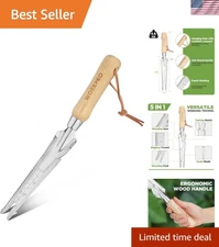 Essential 5-in-1 Gardening Tool - Lightweight Trowel with Ash Wooden Handle