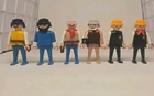 Lot Of 6 Playmobil Geobra Figures VTG Western Cowboy