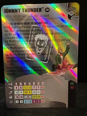 Heroclix DC Masters of Time: Super Rare Johnny Thunder Legacy Card #L053a.