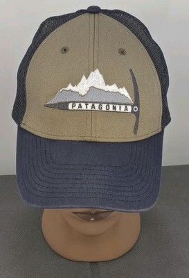 Patagonia Miner Ice Pick Axe Mountain Climber Peak Trucker Hat Mesh Snapback 