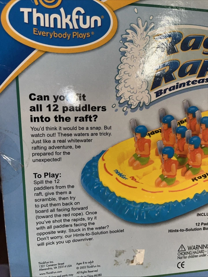 Raging Rapids Brainteaser Puzzle NEW SEALED Ages 8+ ThinkFun Fast Ship Challenge - Image 2 of 4