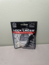 Lock Laces Elastic No Tie Shoelaces One Size Fits All White