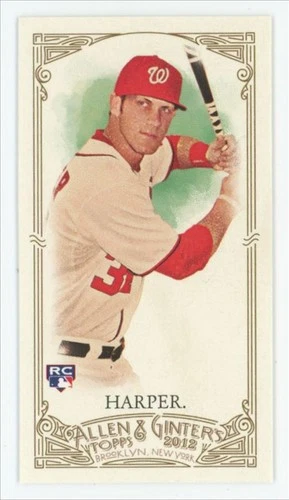 Bryce Harper 2012 Topps Allen & Ginter A&G Back Mini RC #12 Washington Nationals
