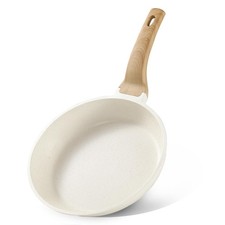 CAROTE Non Stick Frying Pan Skillet, Omelet Pan, Healthy 10", Cream White