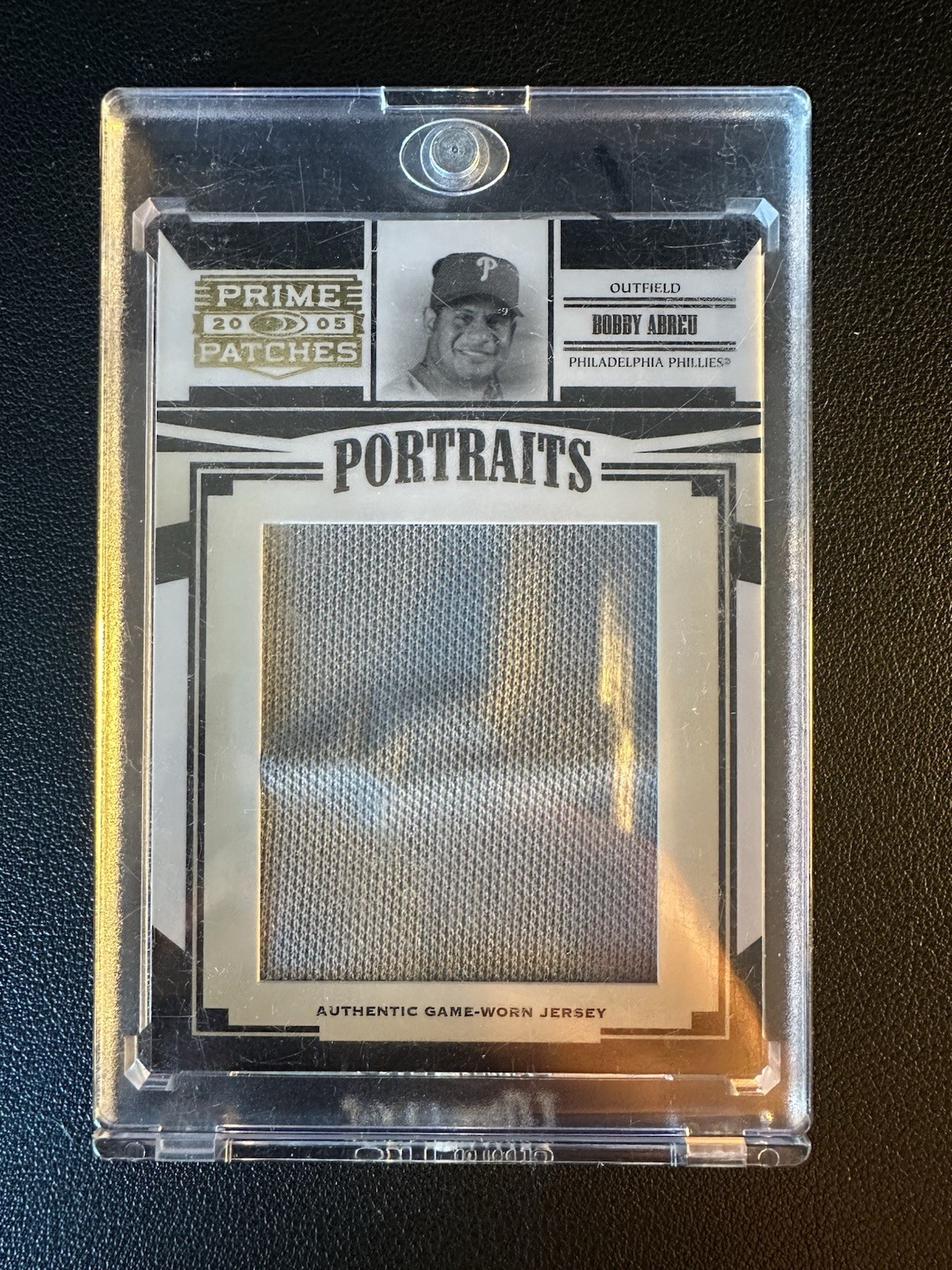 2005 Donruss Prime Patches - Portraits Bobby Abreu #P-60 Jumbo Jerseys /491 