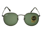 Ray-Ban RB3447 Round Metal Gunmetal Frame Green Classic Lenses 50mm Unisex