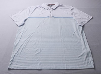 Flag & Anthem Men's Lynbrook Chest Stripe Performance Polo EH6 White Size XL