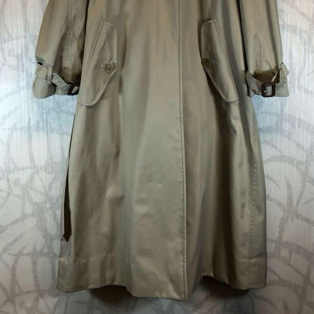Burberry Vintage Trench Coat Beige With Nova Check Pattern Size L For Women thumbnail 17