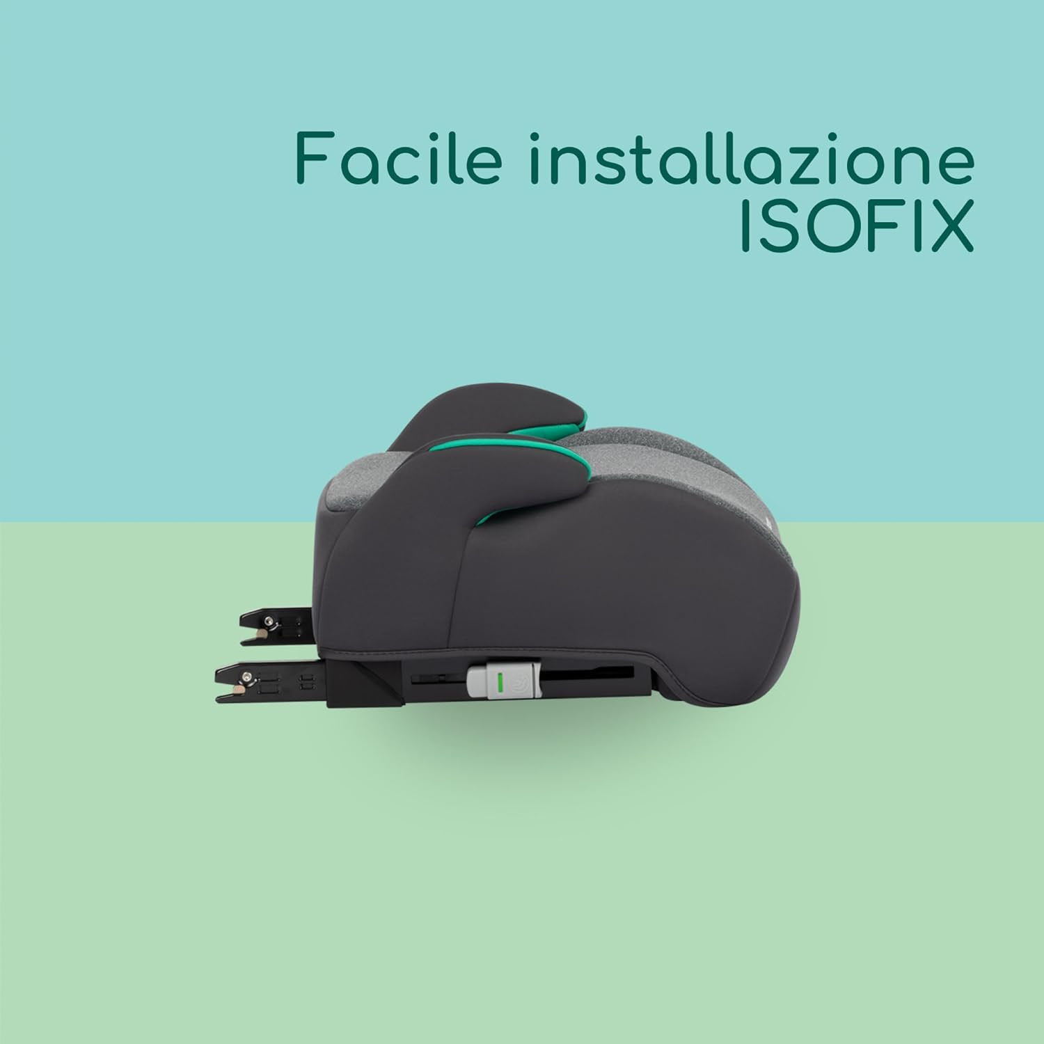 Manga I-Fix Rialzo Auto per Bambini, Seduta Auto Bambini, Seggiolino Auto Isofix foto 3