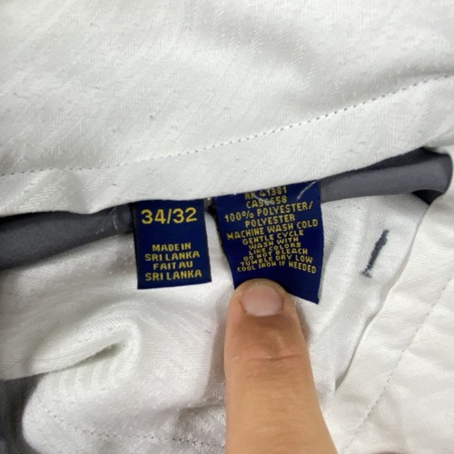 Polo Ralph Lauren Mens Performance Stretch Chino Golf Pants Straight Grey 34X32 - Picture 9 of 11