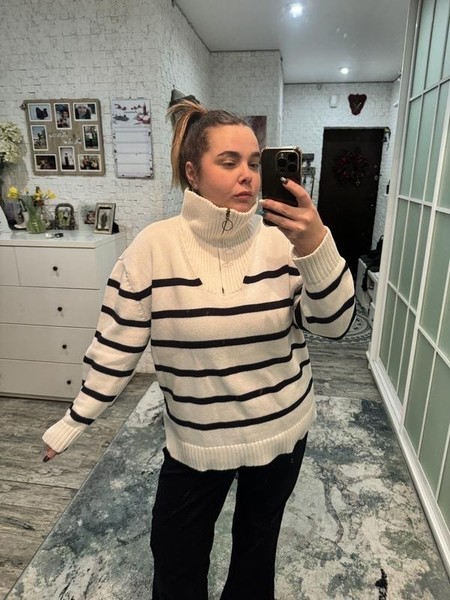 Women Marie Lund Sweater White 42 / XL / 50