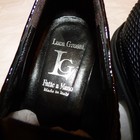 EUC LUCA GROSSI WICKER WEAVE LEATHER OXFORDS HANDMADE IN ITALY BLACK 39.5 US 8.5 — photo 9