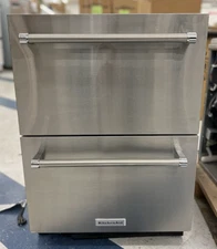 KitchenAid KUDR204KSB 24 Inch Undercounter Double-Drawer Refrigerator