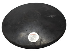 1.6kg Rubber Discus Practice Tool Black USED Sports Throwing Durable Training